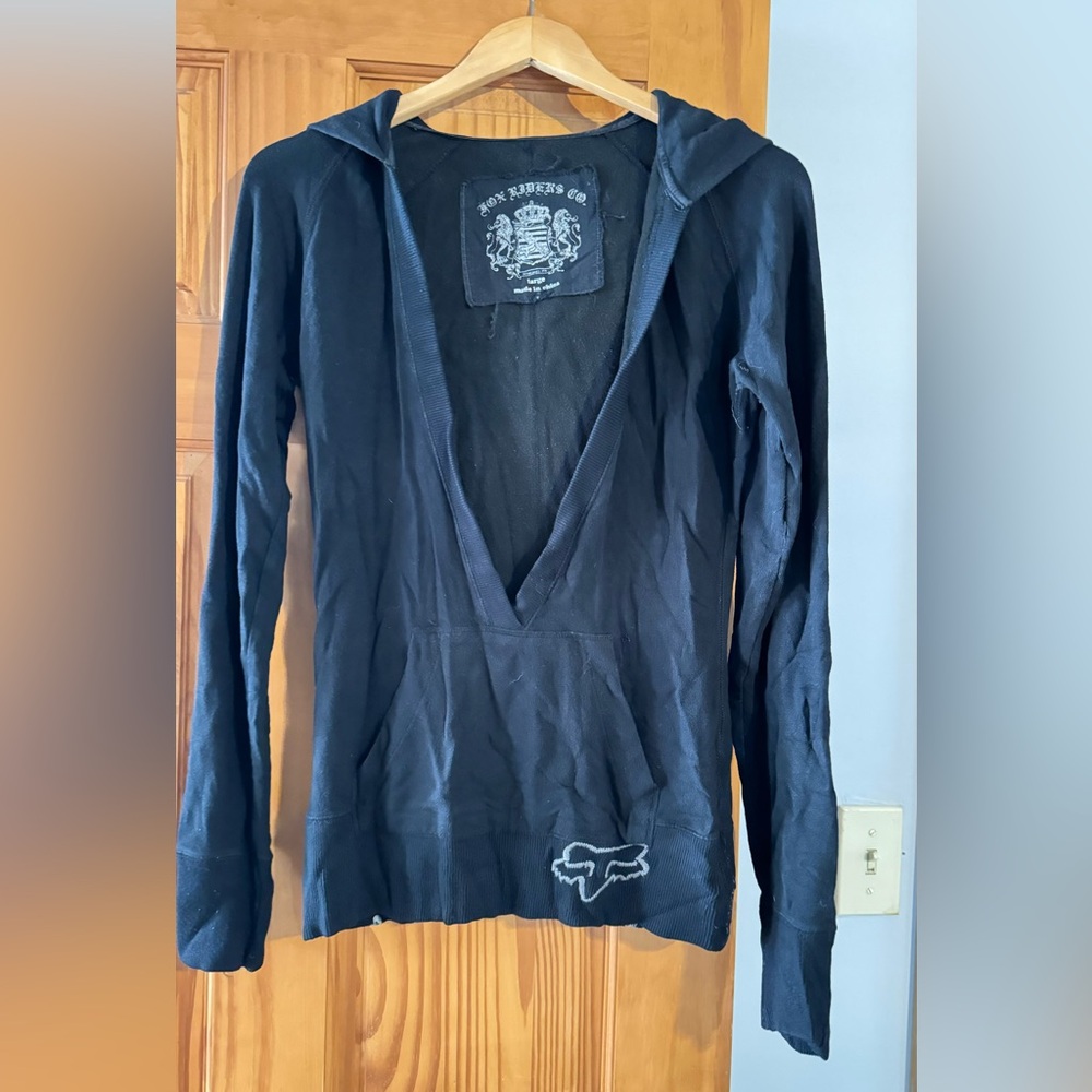 Vintage Fox Racing Hooded Sweater